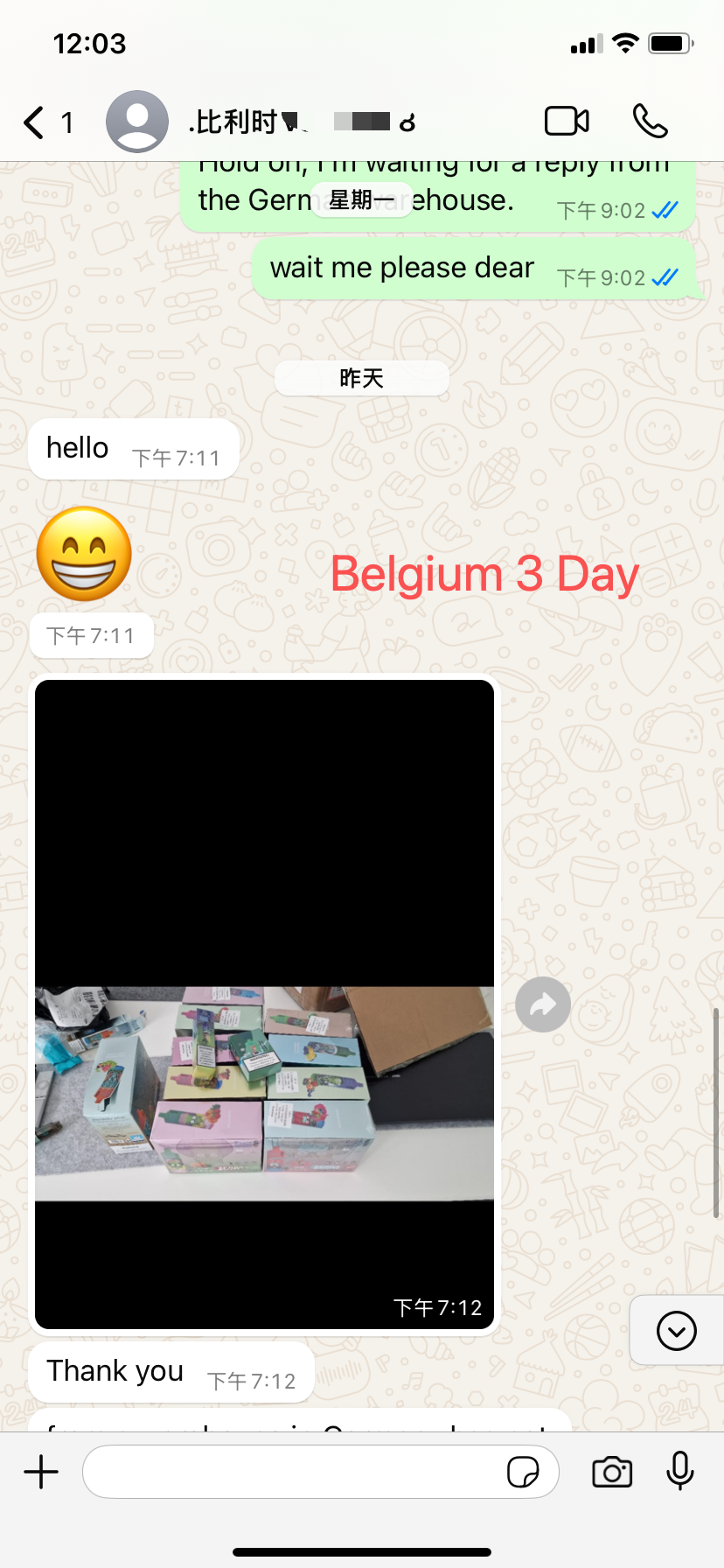 Belgium customer delivery - Vape mix