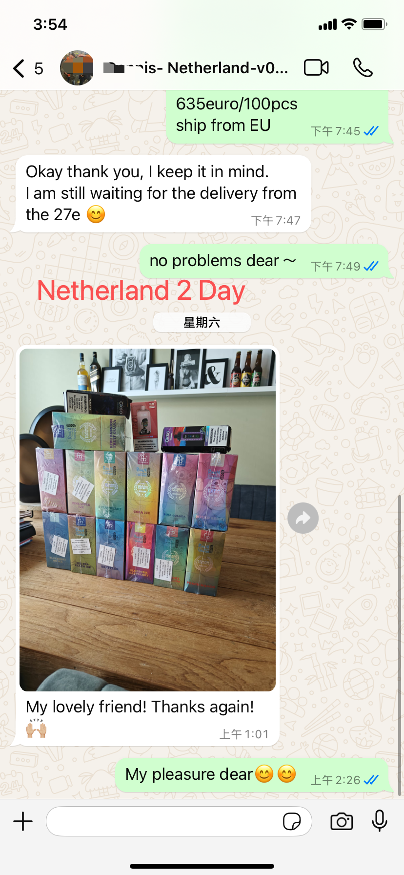 Netherlands customer delivery - Fumot + OKSO mix