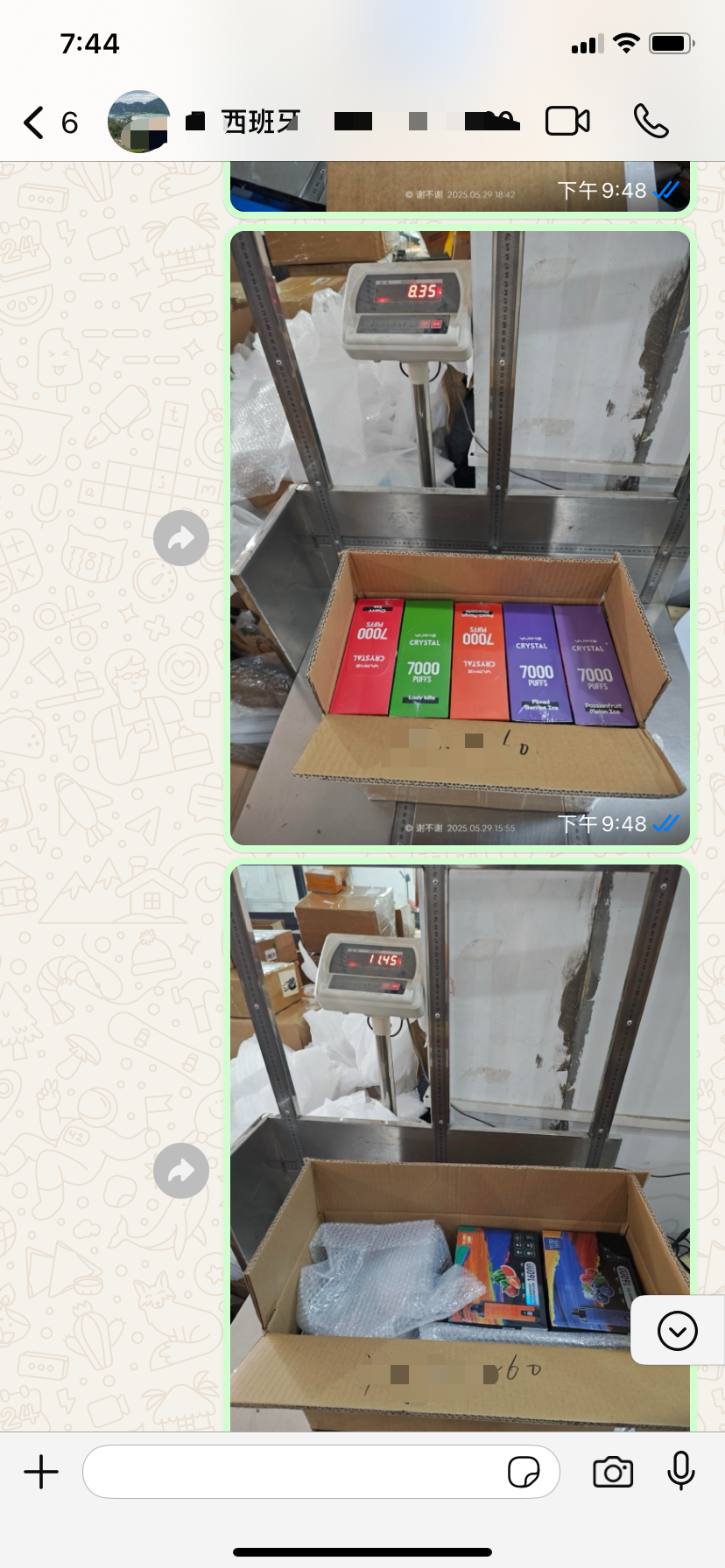 Spain customer delivery - Crystal 7000 + assorted