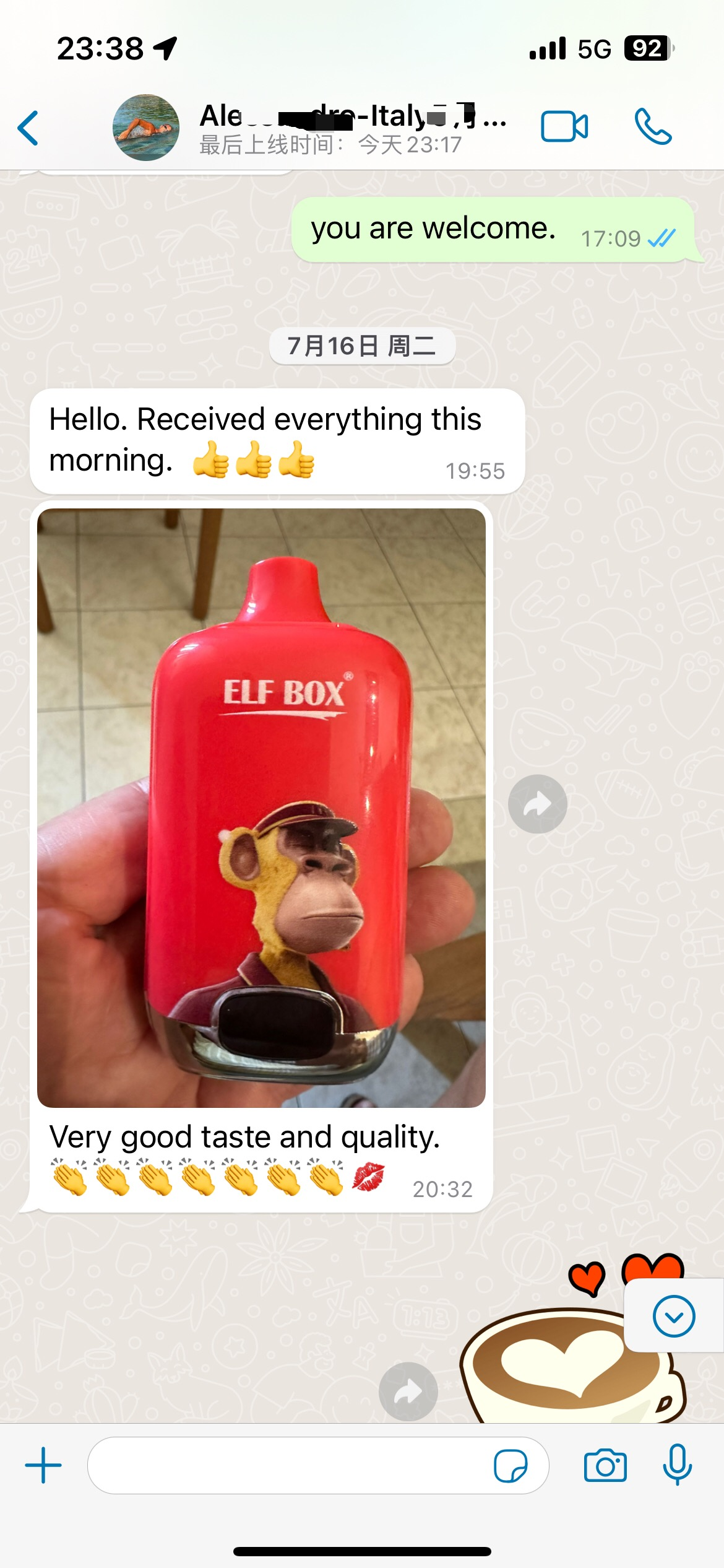 Italy customer delivery - ELF BOX